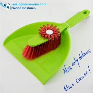 Akbrand Flower Shaped Dustpan Brush