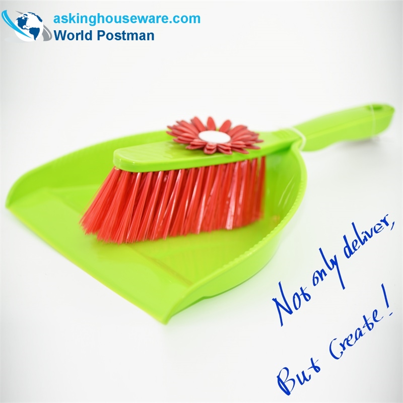 Akbrand Flower Shaped Dustpan Brush
