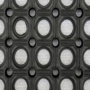 Halkskyddad gummimatta med dräneringshål för lekplats