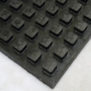 Honeycomb Pattern Anti vibration Gummimatta gummipapper för gård