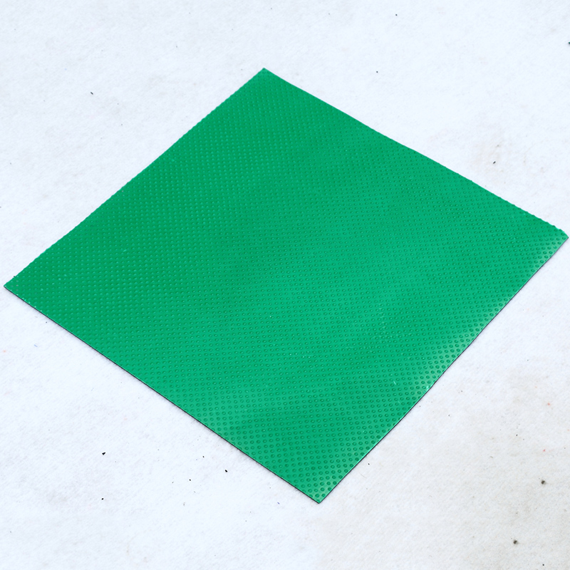 Anti-Abrasive grön färg Ribbed Gummibladgolvgolvmatta för arbetsbänk