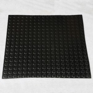 Rund prick tunga häst Gummiplattor Gummistabila golvmattor för animerad stall