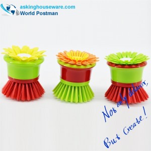 AKDB002 Liten Handy Blommformad Kök Rengöringsborste