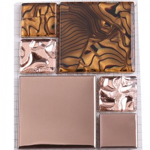 klassiska glas mozaikplattor för hem- och hotelldekoration