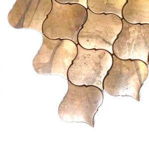 Metal Wall Wall Tiles Backsplash Lantern Tile Antique Messing Copper Mosaic Tile