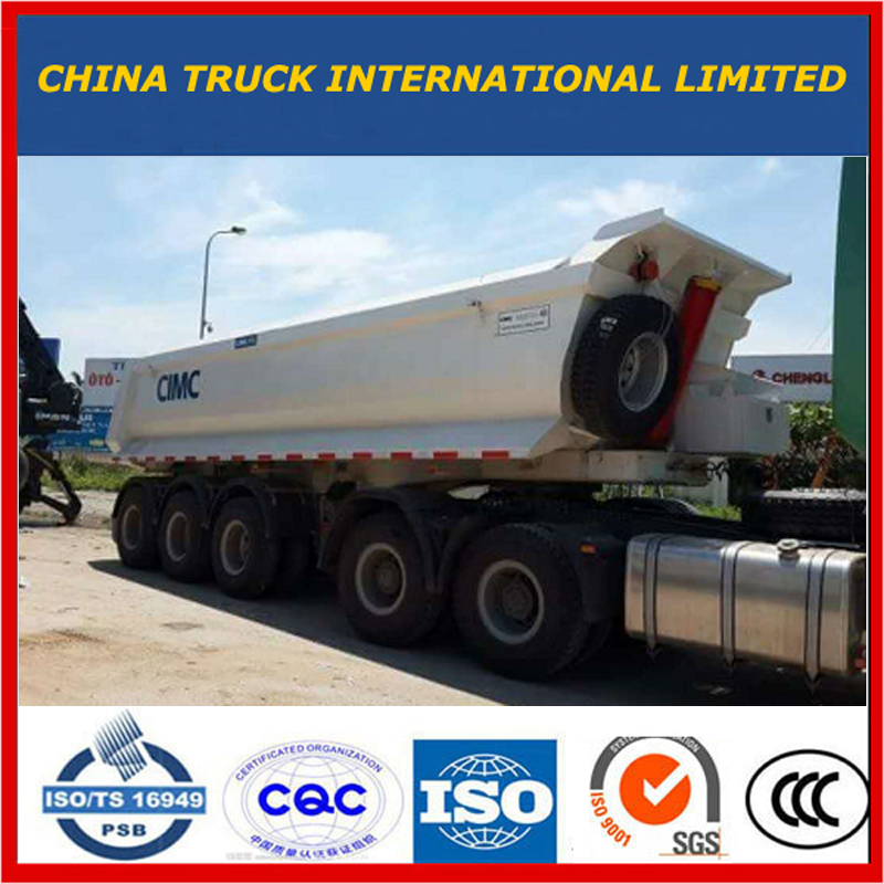 Cimc Tri Axles 25m3--37m3 Semi Trailer / Tippvagn Semi Trailer