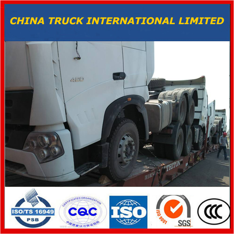 Kina 6X4 A7 420HP 10hjul HOWO Bogsering / traktor