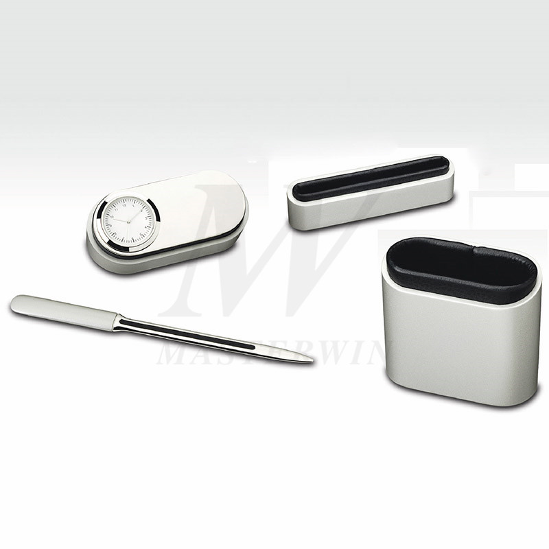 Fyra delar Metal / PU Desktop Set_B93287-01