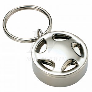 Metallnyckelhållare med kvartsklocka_B62759