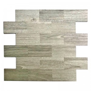 3D Wood Fashion Style Subway Mix Aluminium Mosaico Tile Peel Och Stick Backsplash-plattor