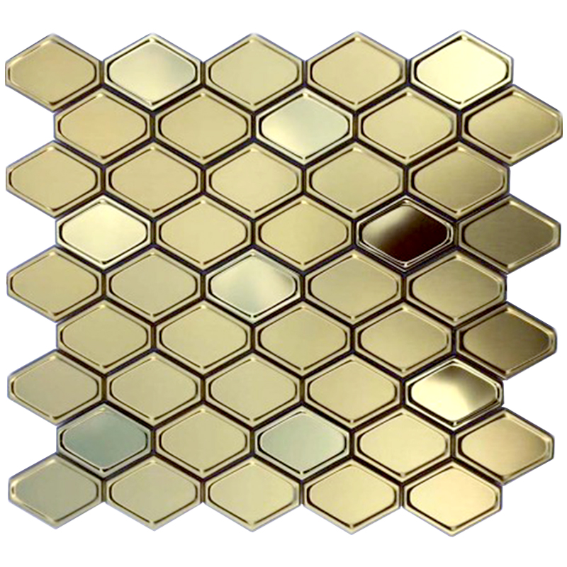 Senaste design väggplattor rostfritt stål lykta mosaikplattor för kök Backsplash