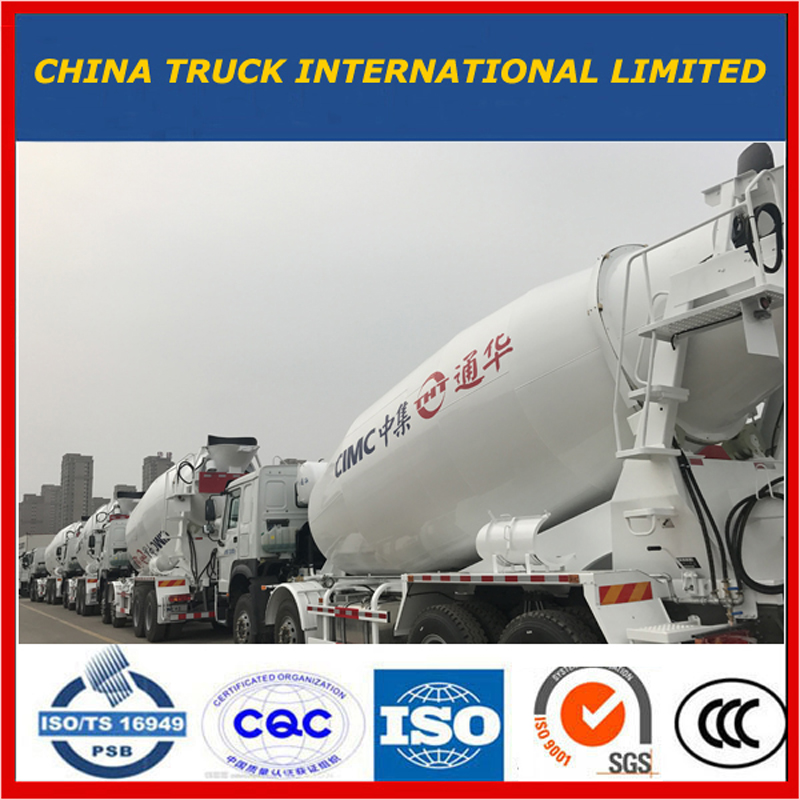 HOWO Truck 5-12m3 380hp Betongblandare Truck / Cement Mixer Truck