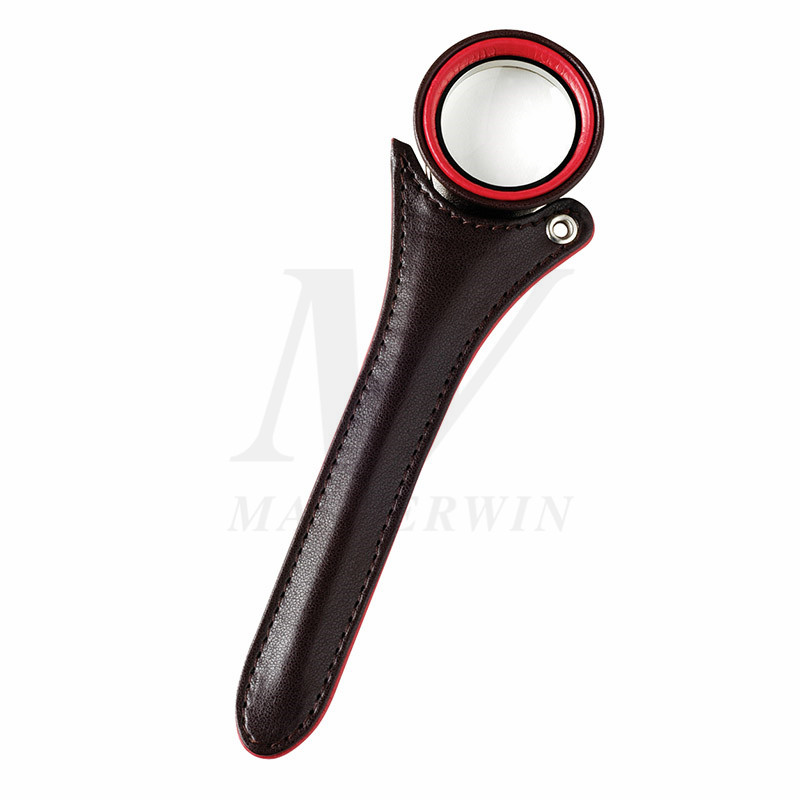 Metall / PU-brevöppnare med förstoringsglas_B86493-02