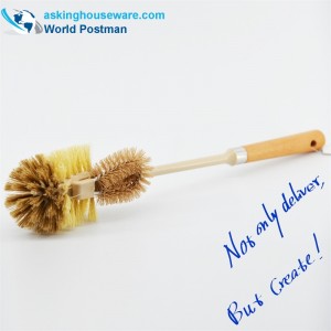 Akbrand toalettskålborste Strandhandtag med multifunktionell liten rengöringsborste