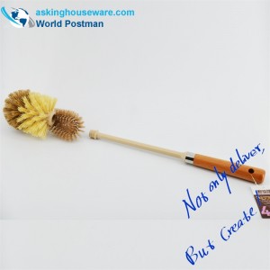 Akbrand toalettskålborste Strandhandtag med multifunktionell liten rengöringsborste