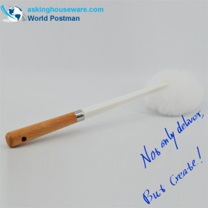 Akbrand mjuk toalett rengöringsborste strandhandtag