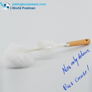 Akbrand mjuk toalett rengöringsborste Strandhandtag med skåltorkare