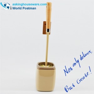 Akbrand toalettskålborste Strandhandtag med fyrkantig hållare