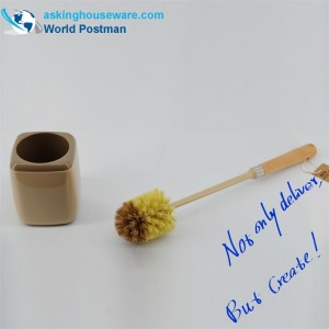 Akbrand toalettskålborste Strandhandtag med fyrkantig hållare