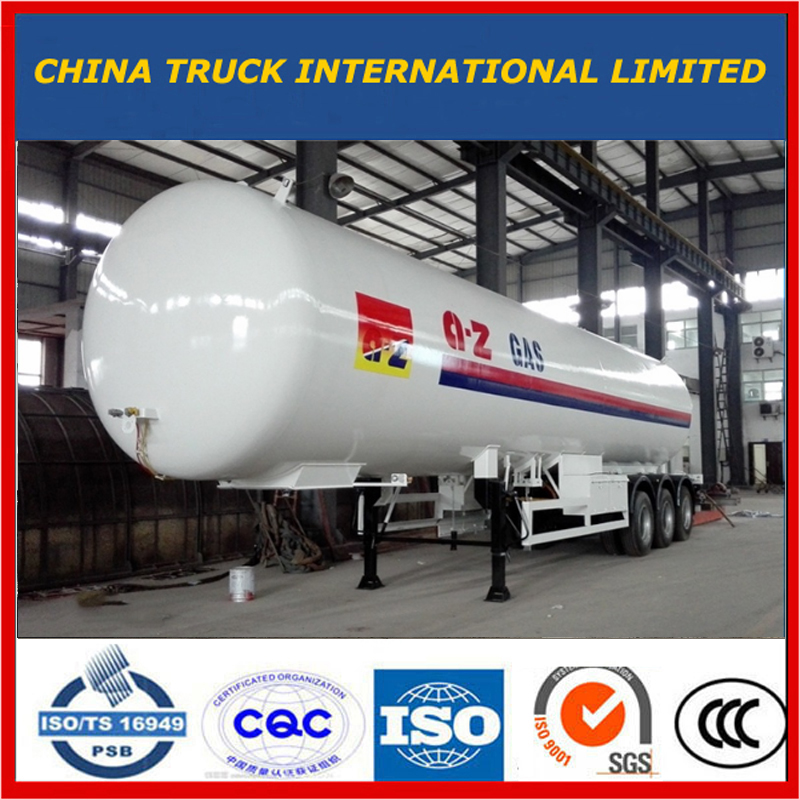 60000 liter Tri-Axel Propan LPG Gas Transport Tanker Semi Trailer Gas Tank Trailer Propan Trailer LPG Tanker Trailer LPG Trailer Komprimerad gas Trailer