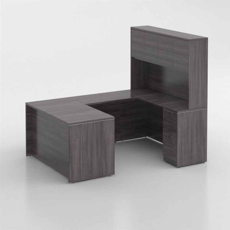 laminat kontorsmöbler för amerikanska marknaden - skrivbord, U set executive desk och casegoods