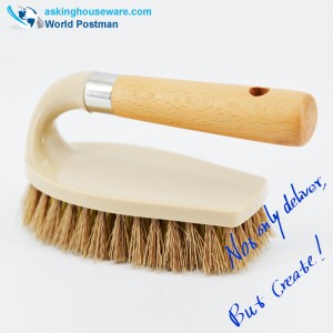 Akbrand Beach Handle Scrub-borste med stege-formad bräda