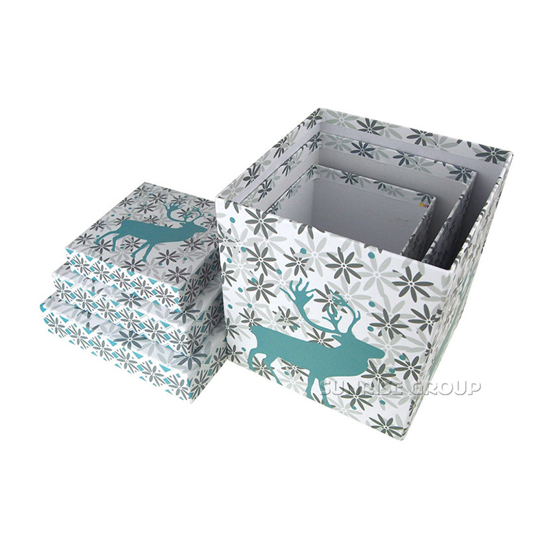 Custom Design Christmas Present Packaging Cake Box