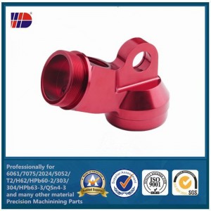 Kina cnc-bearbetning fabrik precisionsfräsning svarta kundanpassad aluminium del med anodiserad