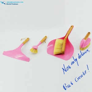 Akbrand Hushåll Bambuhandtag Rengöringsborstar Set 4in1