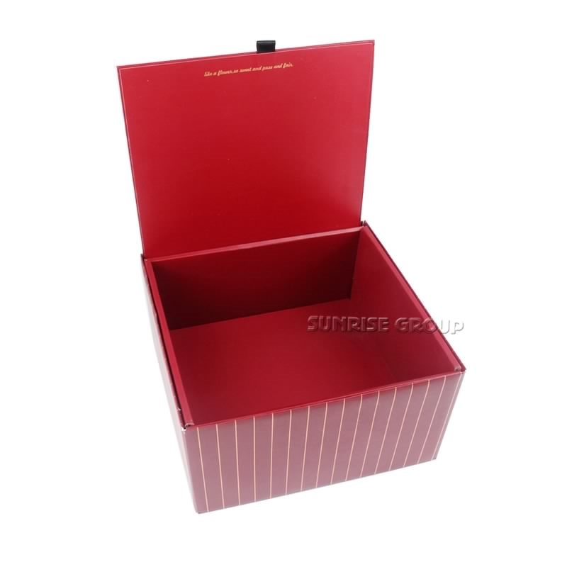 Lyxanpassad utskrift Packaging Texture Paper Gift Square Flower Box