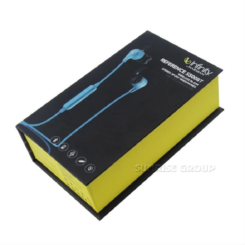 Anpassat papper handgjorda hörlurar förpackning Magnetisk stängning Headset Box