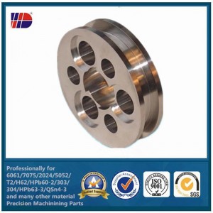 Anpassade rostfritt stål CNC Central Machinery svarvdelar i Kina fabrik