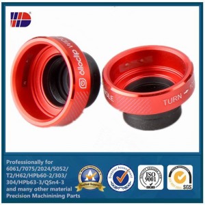 Specialanpassat rostfritt stål i aluminium med hög precision CNC-bearbetning av svarvdelar för kamera