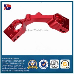 Anpassa reservdelar med hög precision CNC-maskiner i aluminium med sandblast anodiserad