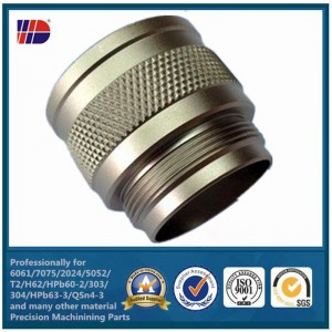 metallomkopplare anpassade automatiska maskintillbehör cnc aluminiumdel