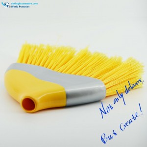 Akbrand Plastic Broom Head med triangelborste och långa acclivitous borst