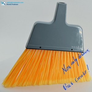 Akbrand Plastic Broom Head med fyrkantiga borstbrädor och långa acclivitous borst