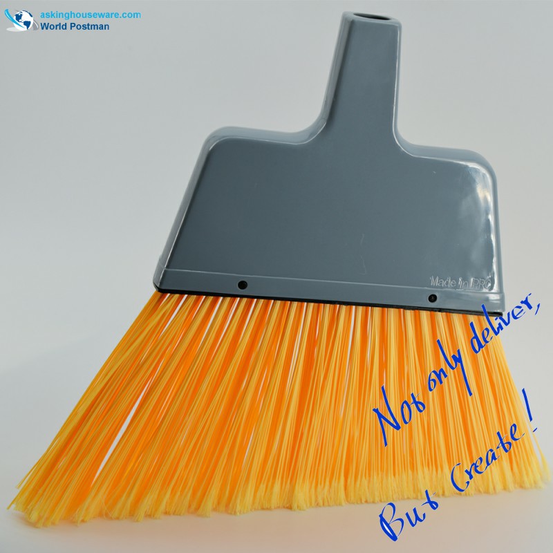 Akbrand Plastic Broom Head med fyrkantiga borstbrädor och långa acclivitous borst