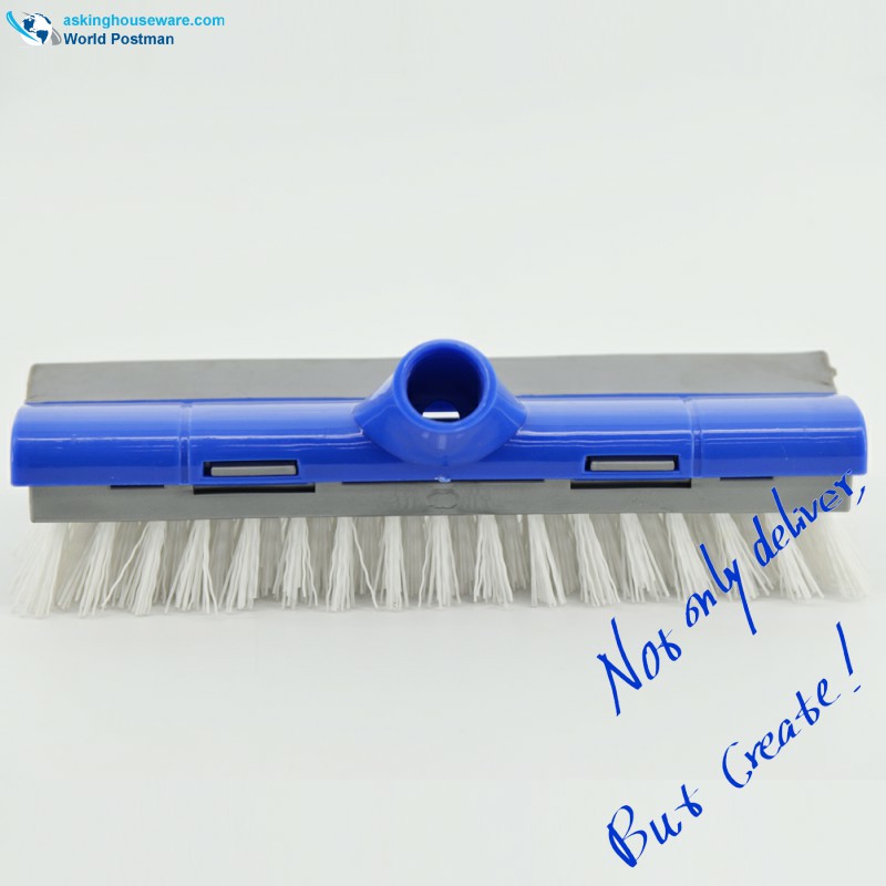 Akbrand Push Brush Soft Squeegee på baksidan med sneda trådborste Kort hårda PP-borst