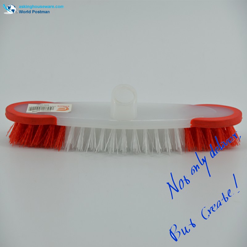 Akbrand Liten storlek Push Brush med TPR Bordure Brush Board Kort hårda PP-borst