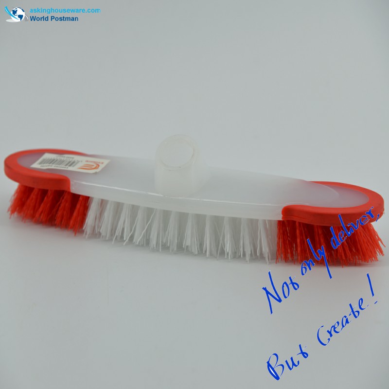 Akbrand Liten storlek Push Brush med TPR Bordure Brush Board Kort hårda PP-borst