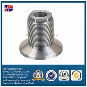 rostfritt stål aluminiummetall Precision CNC svarvning bearbetning delar