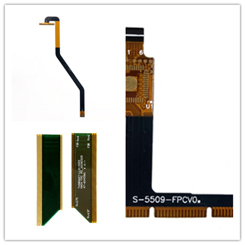 FPC för pekskärm / FPC för LED / Goldfinger Guldpläterad förstyvare FPC OEM Flexibel PCB Flexibel kretskort FPC-kabeltavla