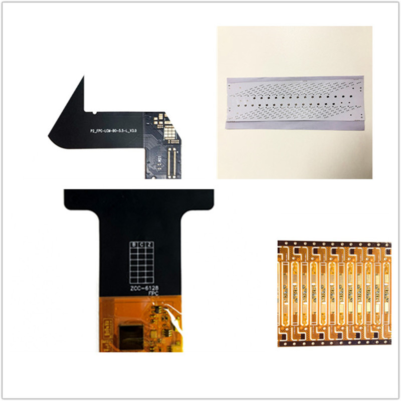 FPC för pekskärm / FPC för LED / Goldfinger Guldpläterad förstyvare FPC OEM Flexibel PCB Flexibel kretskort FPC-kabeltavla
