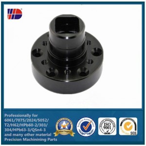 Mest populära ståldelar CNC-maskiner med svart finish