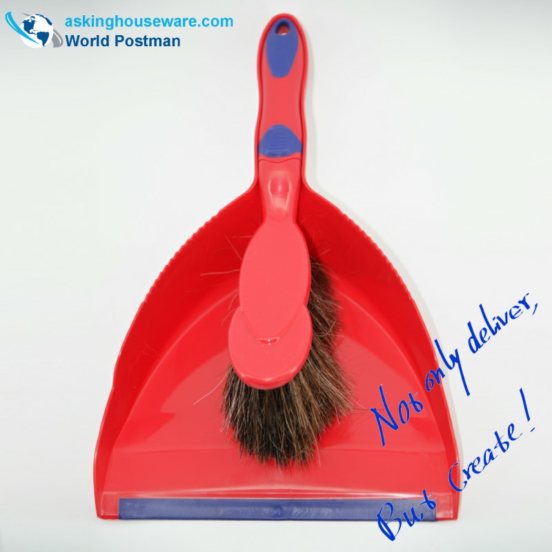 Akbrand dustpan borste kvast med hästsvans borst