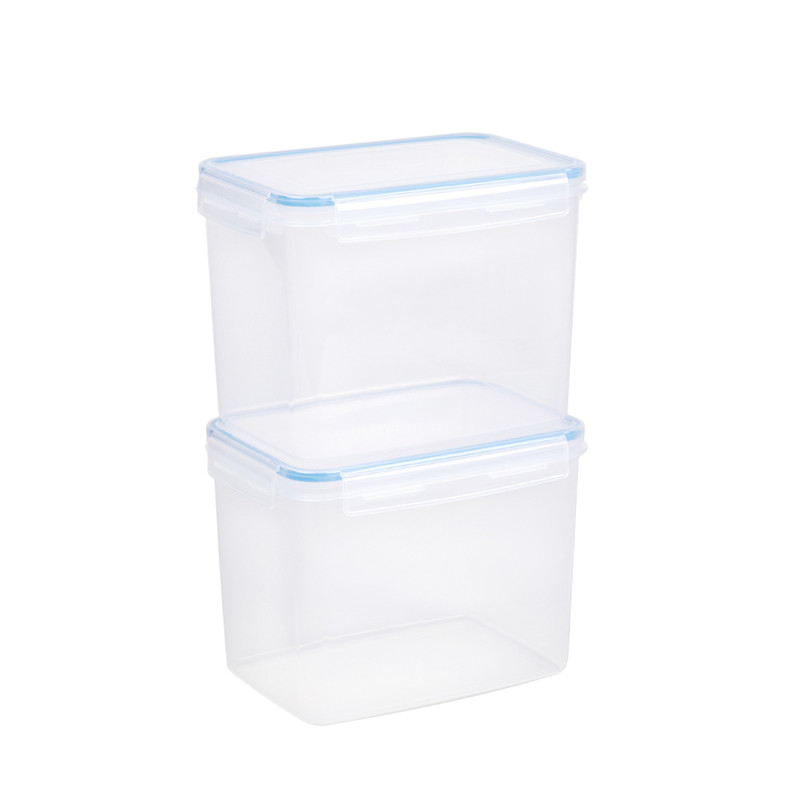 Kök BPA-fri plastläckage bevis spannmålslagringsbehållare med låsande lock - Set med 4 (122,99 oz / 3,6L)