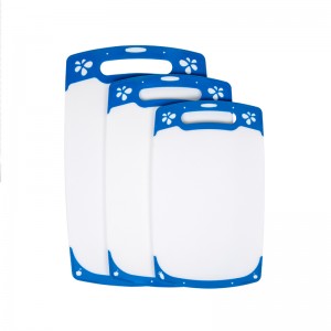 Unik anti-slip design med flera storlekar plastkök skärbräda set