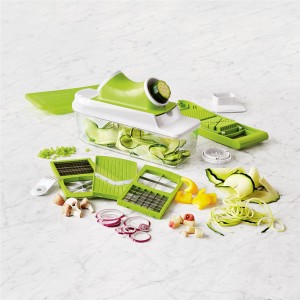 Kök Veggie Cutter, Mandoline Food Slicer med Julienne Grater Slicer Pasta Spaghetti Maker