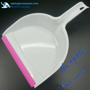 Akbrand Dustpan Brush Broom med Wave Shape Design PVC Line vid Dustpan Entré